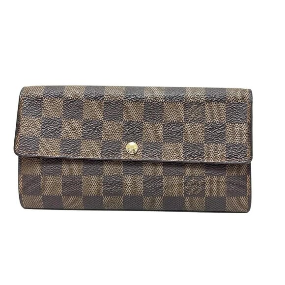 LOUIS VUITTON Portefeuille Sarah Ebene Damier - 163-082625 - Picture 1 of 5